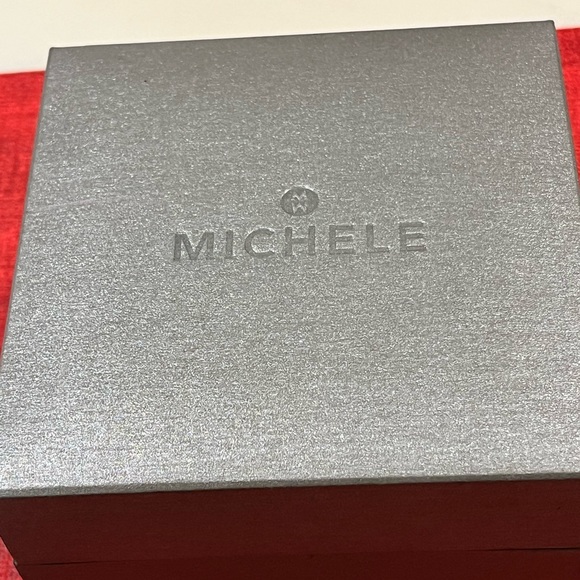 MICHELE TAHITIAN AUTHENTIC LUXURIOUS DIAMOND STAINLESS STEEL WATCH main image 11